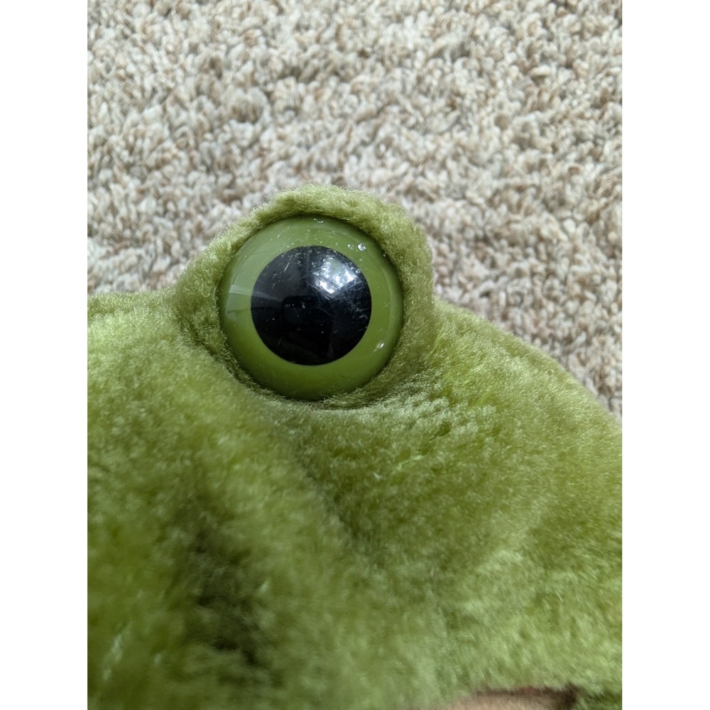 Folkmanis Folktails Frog Puppet Kids Green Vintage Bullfrog Plush Toy Good - Picture 8 of 11